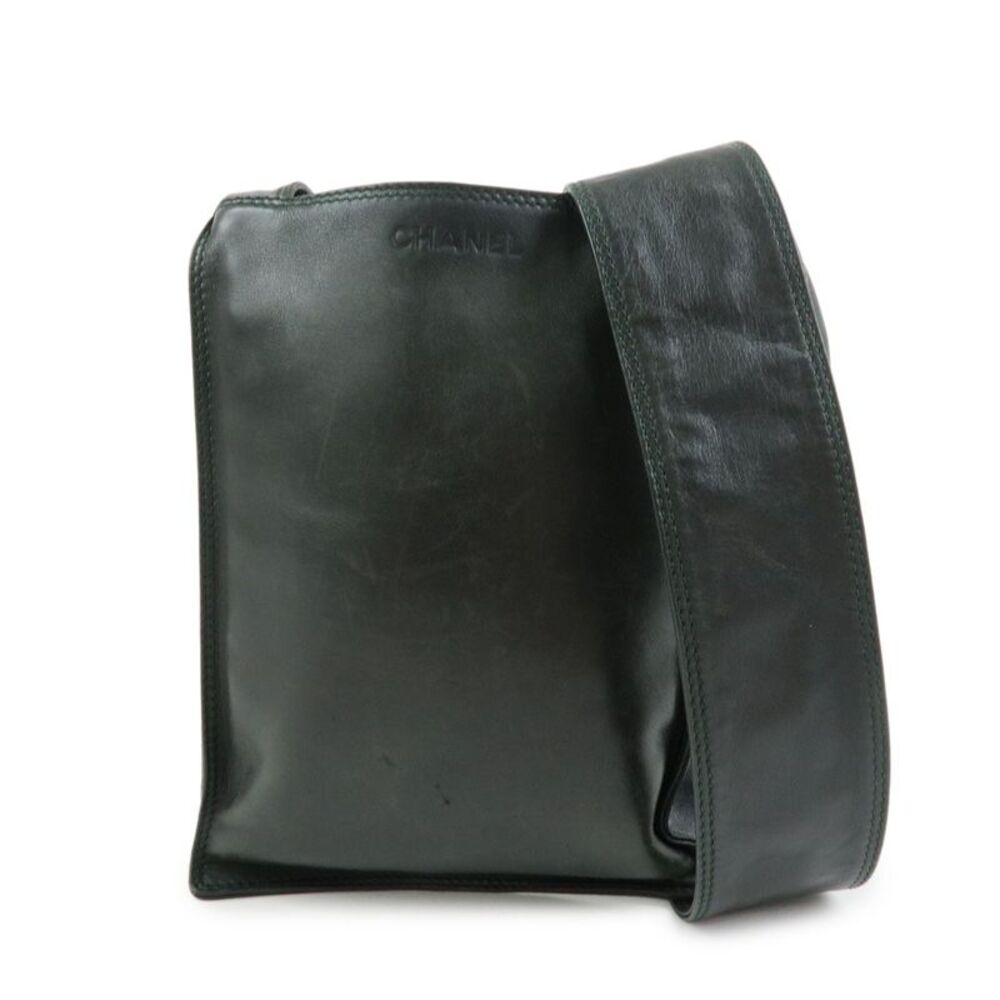 Chanel Flat Cc Lambskin Black Leather Backpack Bag